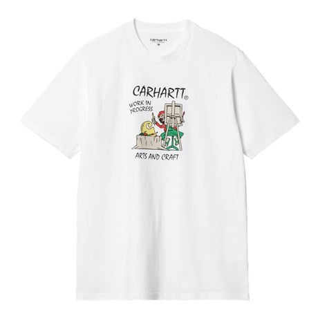 Carhartt WIP Art Supply Tee White Front View Image