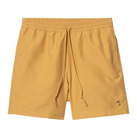 Carhartt WIP Chase Swim Trunks Sunray / Gold Front View Image