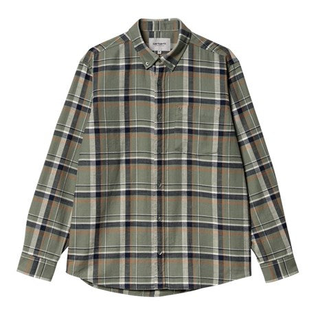 Carhartt WIP Swenson Check Twill Shirt Park Front Image