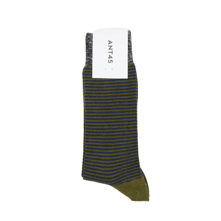ANT45 Boston Socks Olive - Merchant Menswear