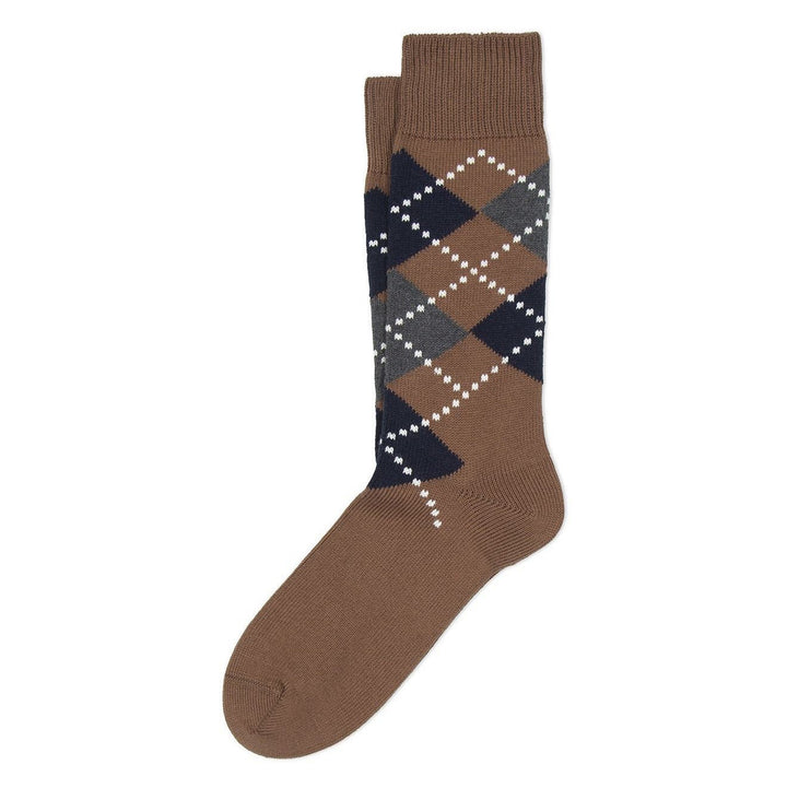 ANT45 Lussino Argyle Socks Brown - Merchant Menswear