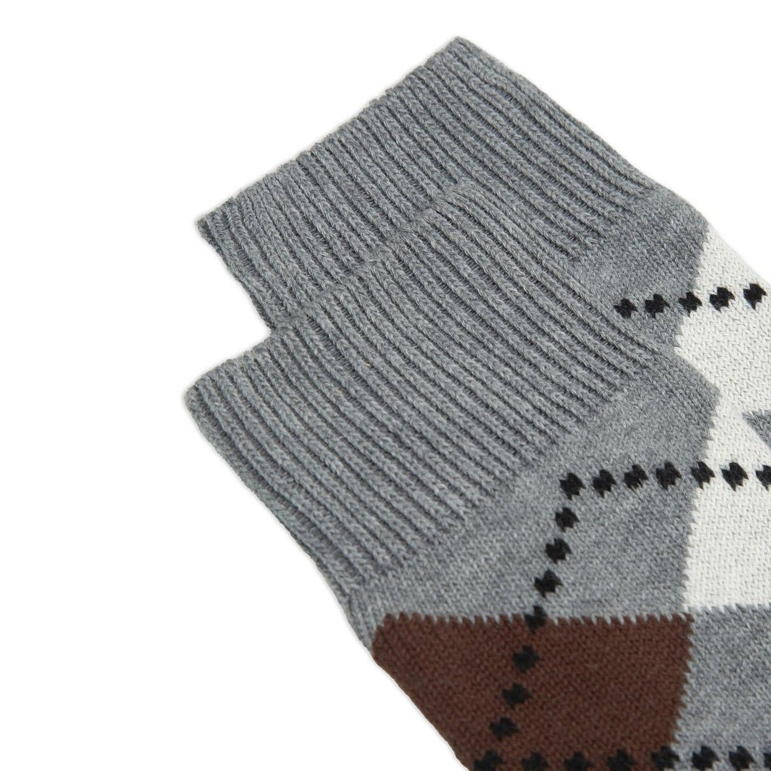 ANT45 Lussino Argyle Socks Med Grey - Merchant Menswear