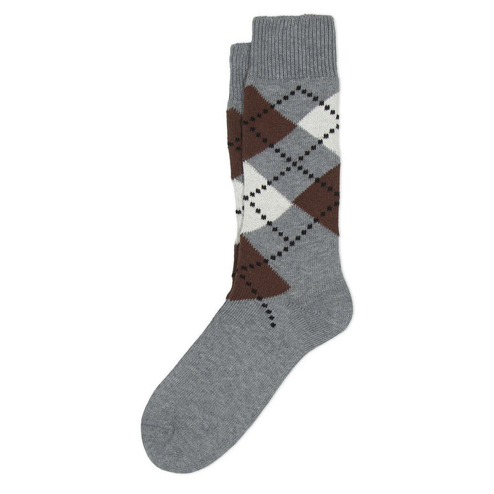 ANT45 Lussino Argyle Socks Med Grey - Merchant Menswear