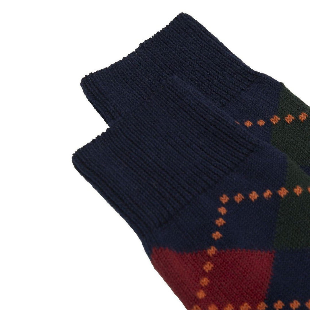 ANT45 Lussino Argyle Socks Navy - Merchant Menswear