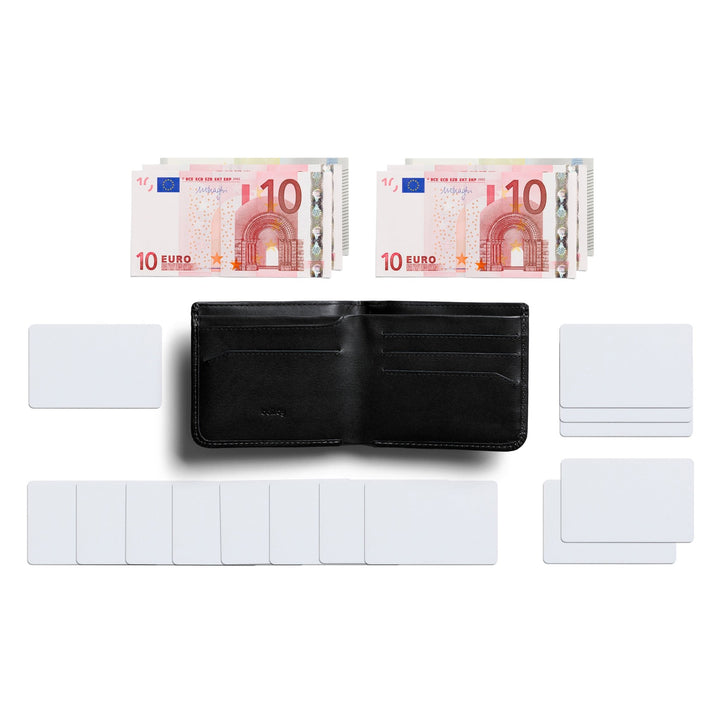 Bellroy Hide & Seek Leather Wallet Black - Merchant Menswear
