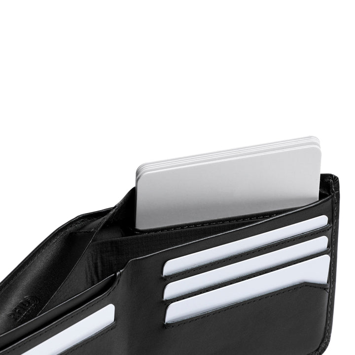 Bellroy Hide & Seek Leather Wallet Black - Merchant Menswear