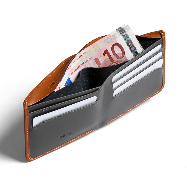 Bellroy Hide & Seek Leather Wallet Caramel - Merchant Menswear