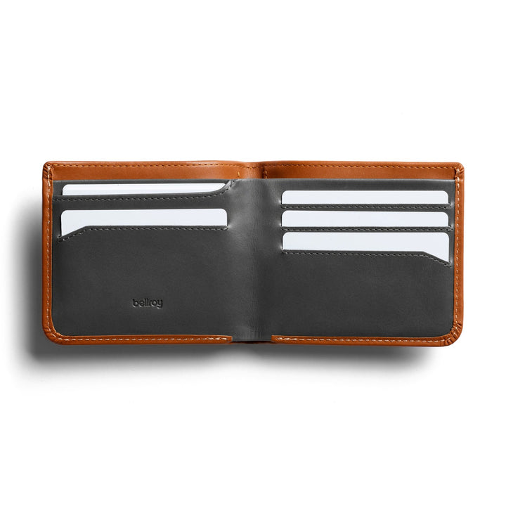 Bellroy Hide & Seek Leather Wallet Caramel - Merchant Menswear