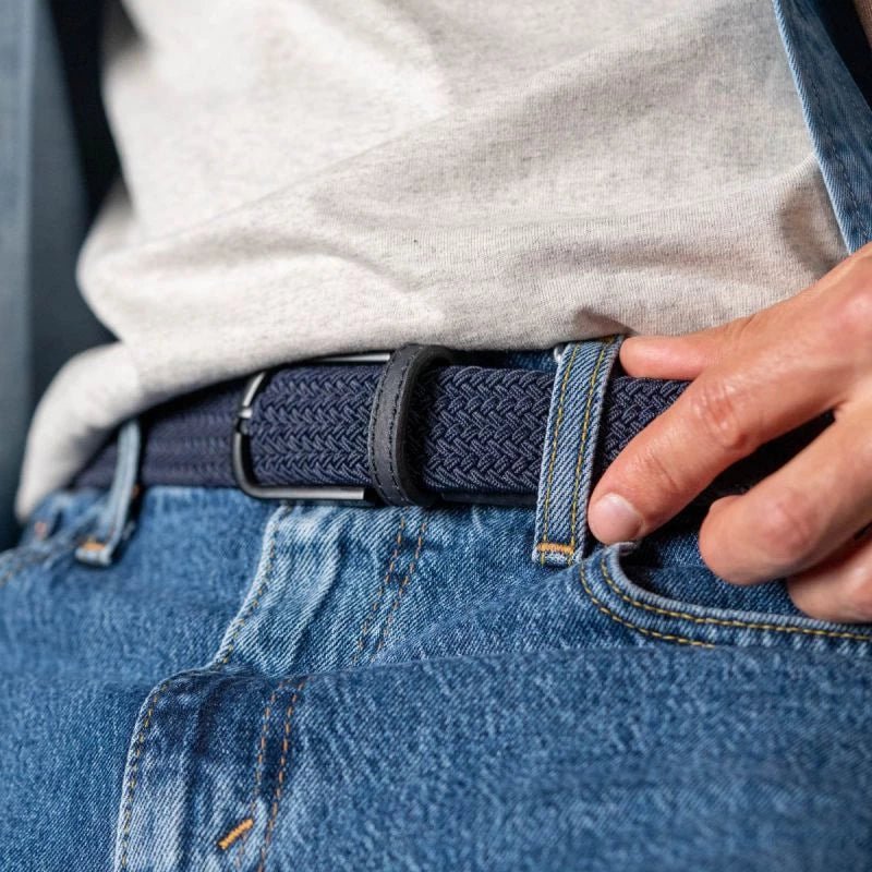 BillyBelt Braided Belt Deep Water - Merchant Menswear