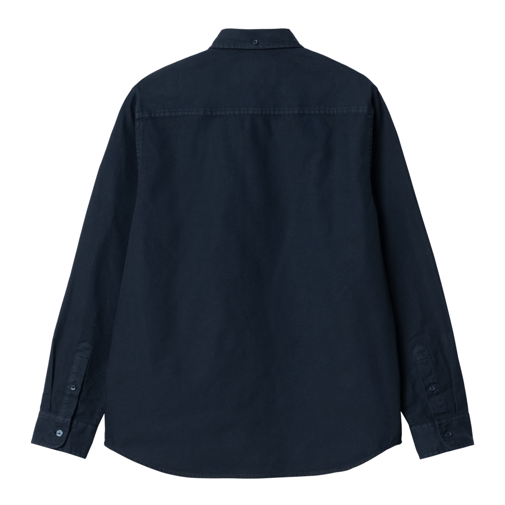 Bolton Oxford Shirt Blue Garment Dye - Merchant Menswear