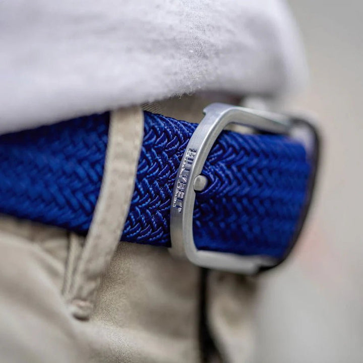 Braided Belt Cobalt Blue - Merchant Menswear