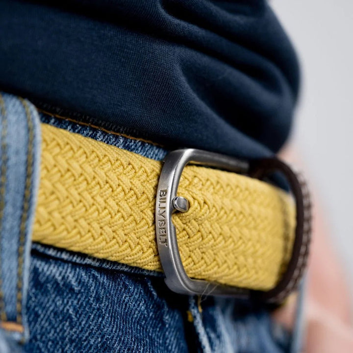 Braided Belt Curry Yellow - Merchant Menswear