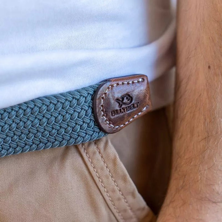 Braided Belt Stone Blue - Merchant Menswear