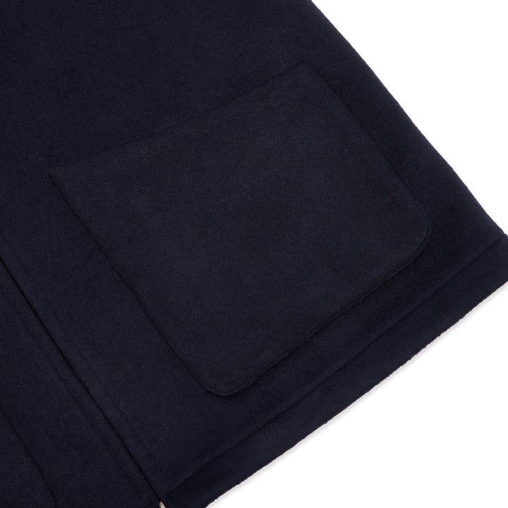 Burrows & Hare Wool Gilet - Navy - Merchant Menswear