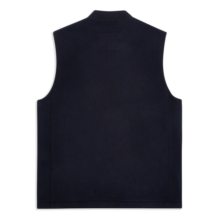 Burrows & Hare Wool Gilet - Navy - Merchant Menswear