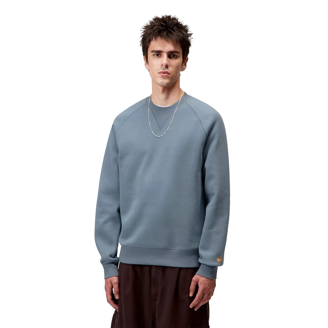 Carhartt WIP Chase Sweat Angelite / Gold - Merchant Menswear