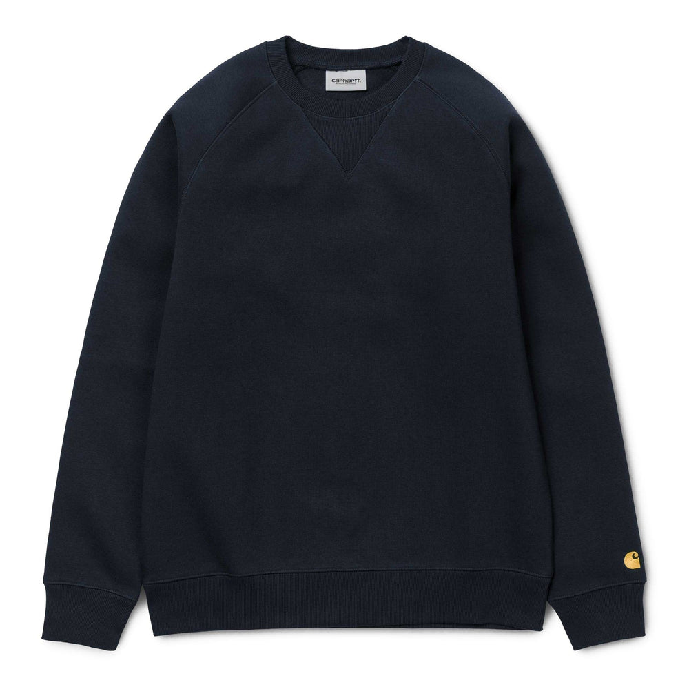 Carhartt WIP Chase Sweat Dark Navy/Gold - Merchant Menswear