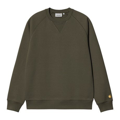 Carhartt WIP Chase Sweat Olive / Gold - Merchant Menswear