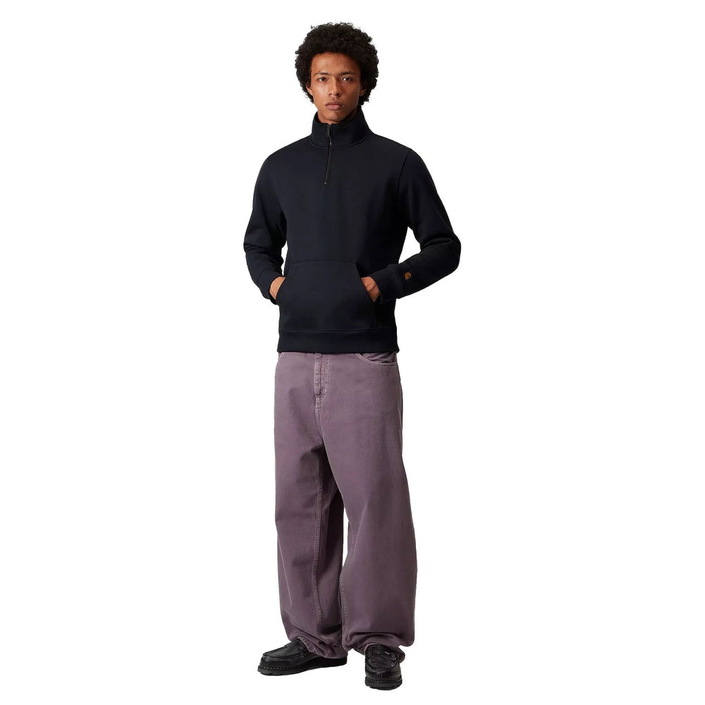 Carhartt WIP Chase Zip Neck Sweat Dark Navy / Gold - Merchant Menswear