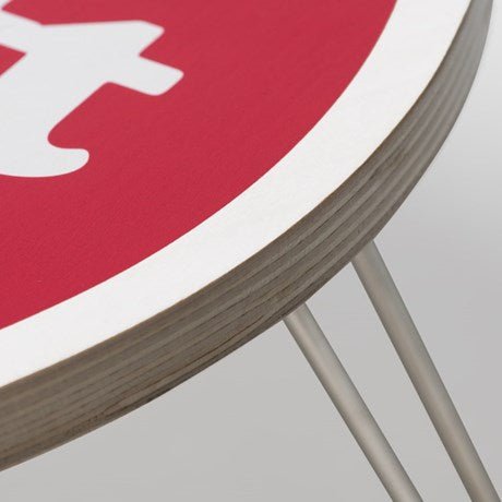 Carhartt WIP Heart Birch Folding Table Scarlet/White - Merchant Menswear
