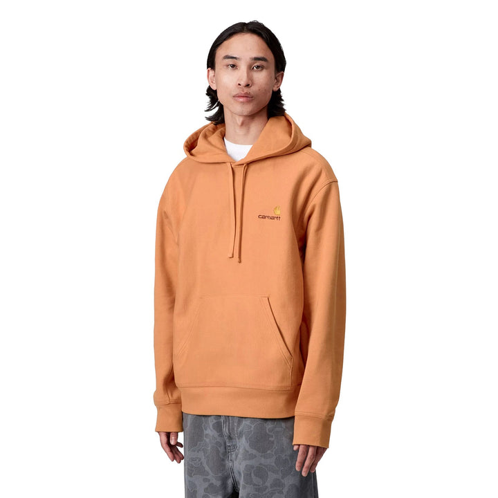 Carhartt WIP Hooded American Script Sweat Redhaven - Merchant Menswear