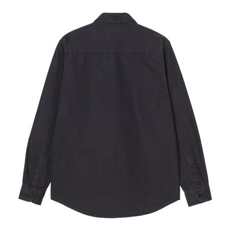 Carhartt WIP L/S Bolton Oxford Shirt Dark Navy - Merchant Menswear