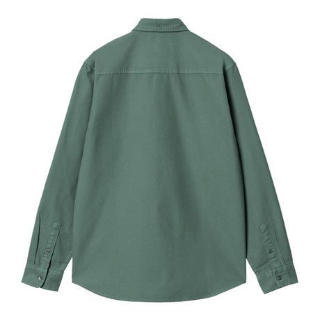 Carhartt WIP L/S Bolton Oxford Shirt Silver Pine - Merchant Menswear