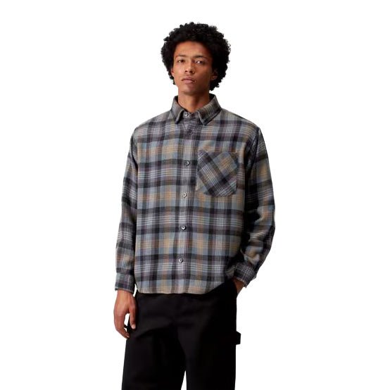 Carhartt WIP L/S Dern Herringbone Shirt Dern Check - Merchant Menswear