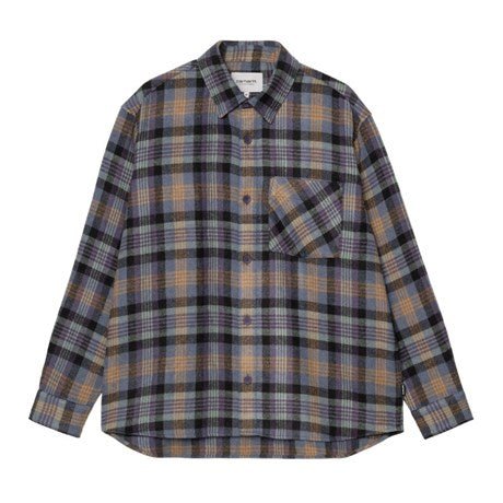 Carhartt WIP L/S Dern Herringbone Shirt Dern Check - Merchant Menswear