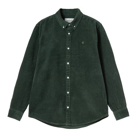 Carhartt WIP L/S Madison Cord Shirt Sycamore Tree - Merchant Menswear