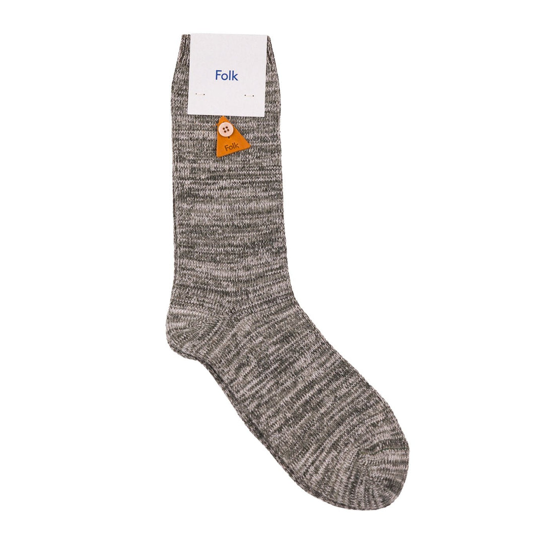 Folk Melange Sock Sage Mix - Merchant Menswear