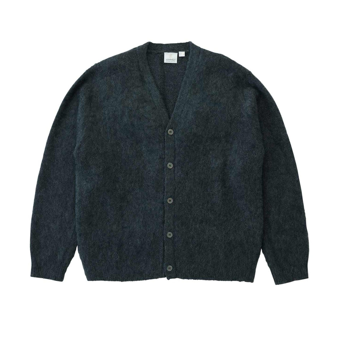 Gramicci Mohair Cardigan Charcoal - Merchant Menswear