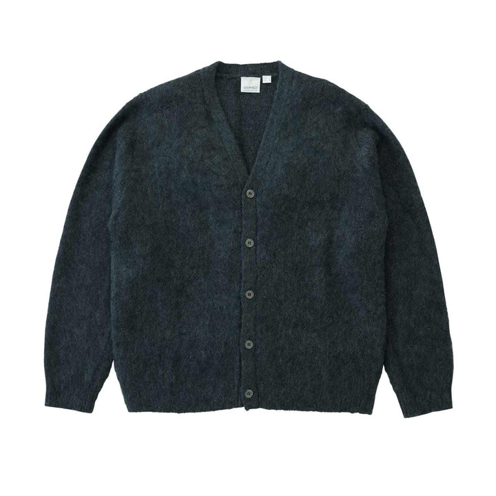 Gramicci Mohair Cardigan Charcoal - Merchant Menswear