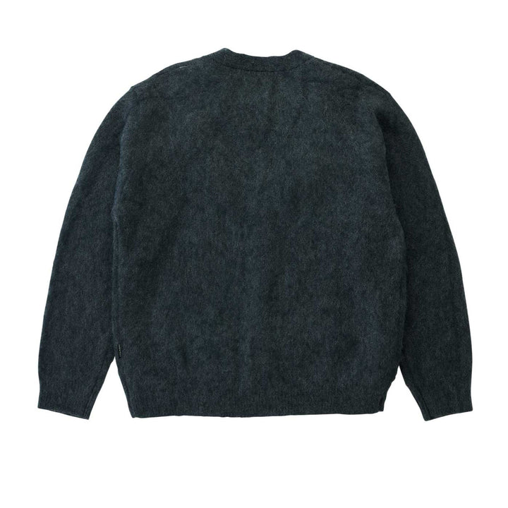 Gramicci Mohair Cardigan Charcoal - Merchant Menswear