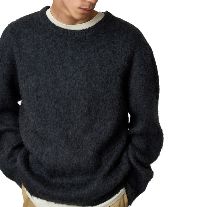 Gramicci Mohair Sweater Charcoal - Merchant Menswear