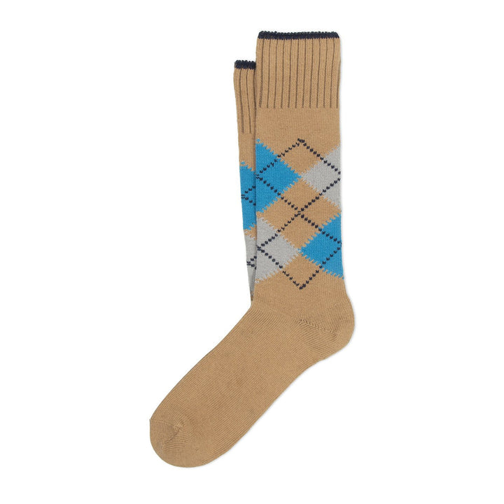 Luosto Argyle Socks Camel - Merchant Menswear