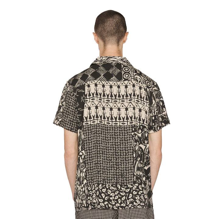 Malick Shirt Black Multi - Merchant Menswear