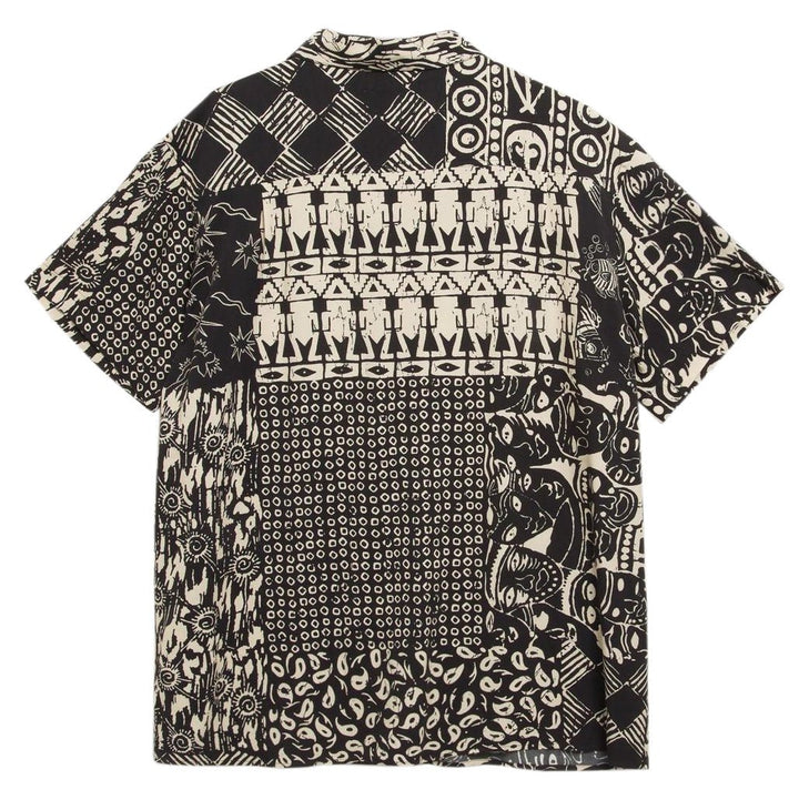 Malick Shirt Black Multi - Merchant Menswear