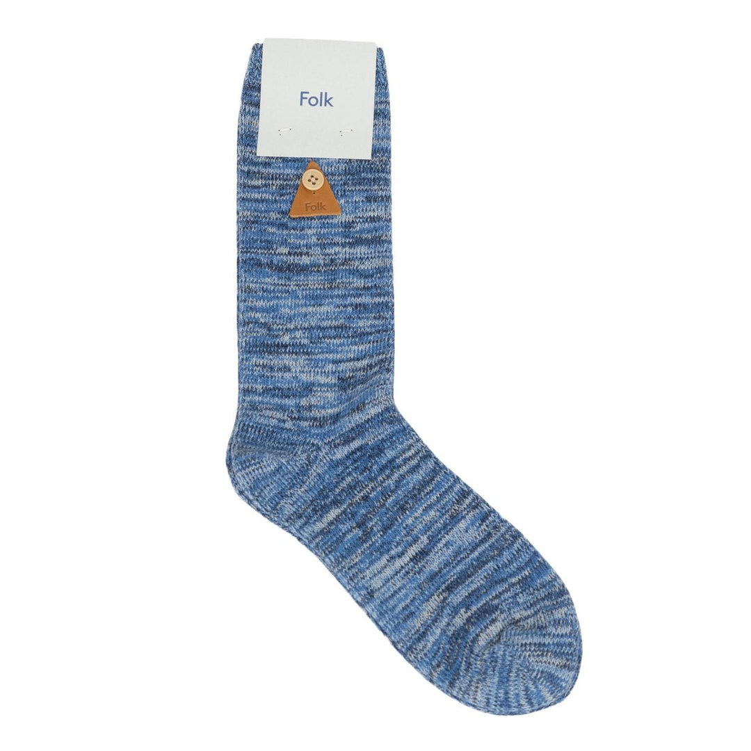 Melange Socks Deep Blue Mix - Merchant Menswear