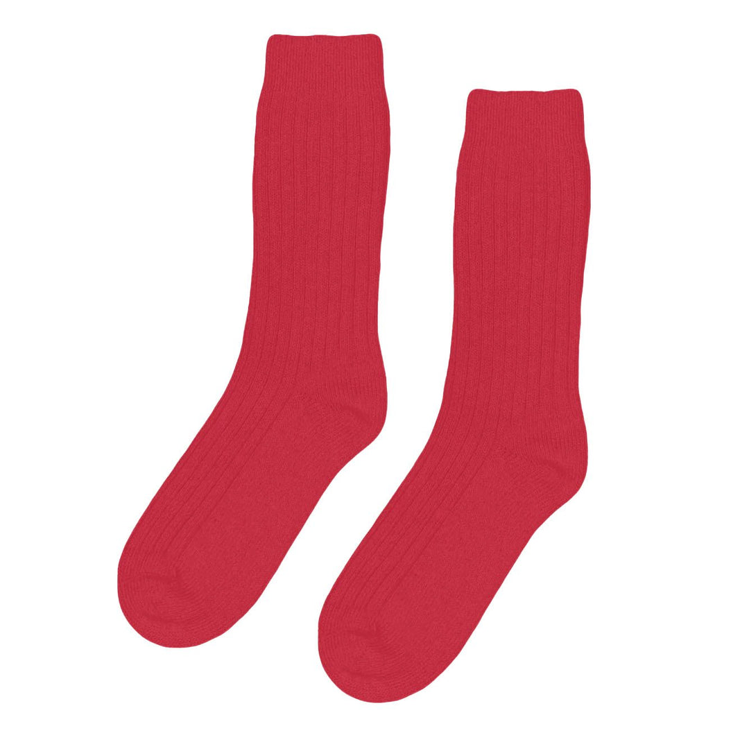 Merino Wool Blend Sock Scarlet Red - Merchant Menswear
