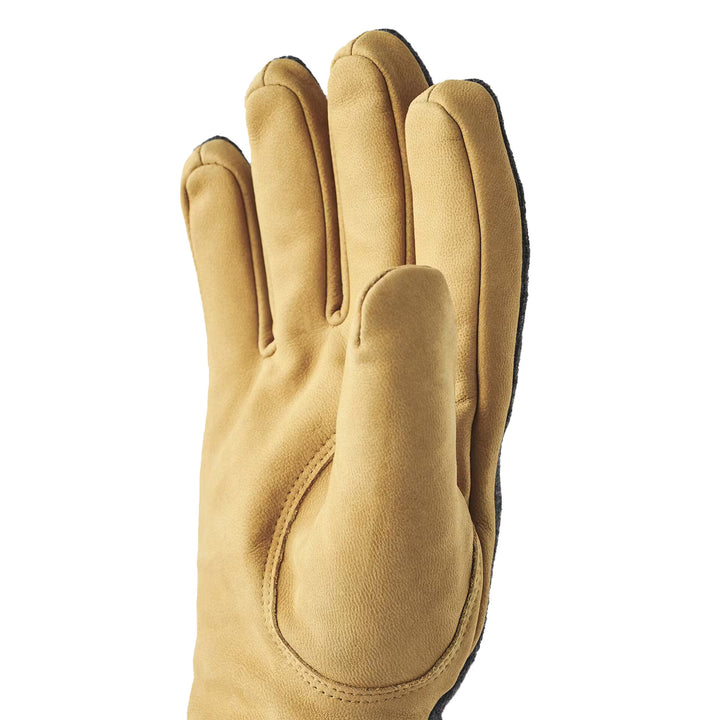 Noah Leather/Wool Glove Charcoal / Tan - Merchant Menswear