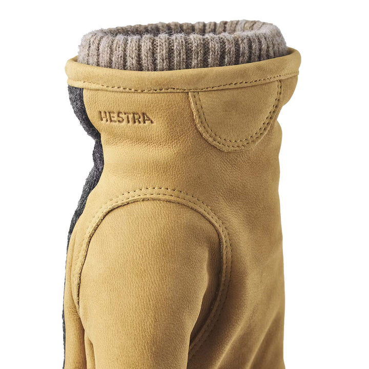 Noah Leather/Wool Glove Charcoal / Tan - Merchant Menswear