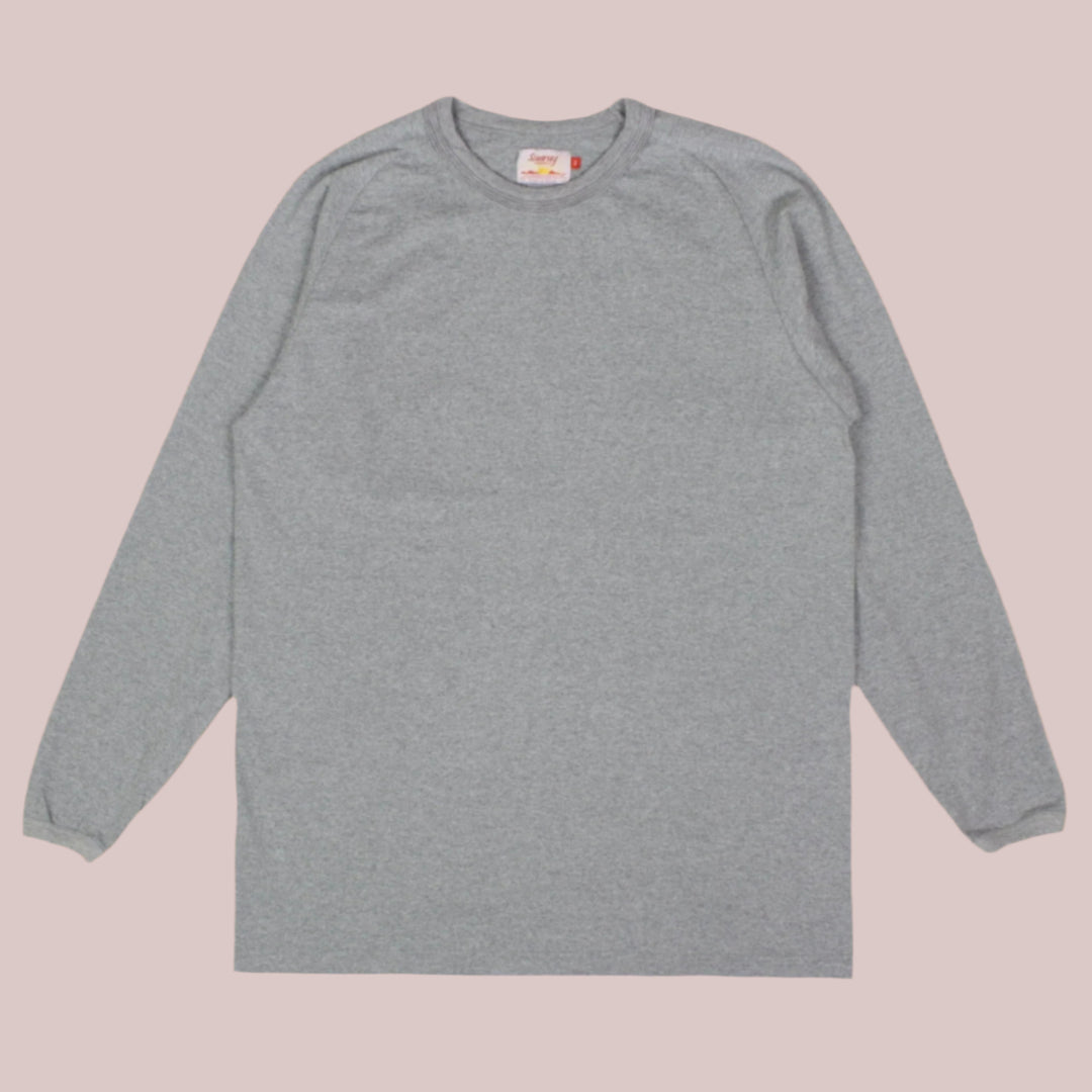 Pua'ena Long Sleeve T-Shirt Hambledon Grey - Merchant Menswear