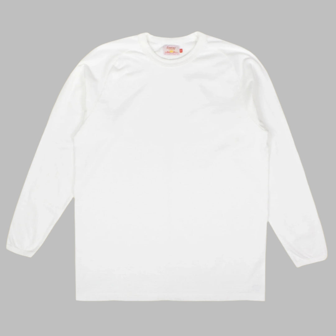 Pua'ena Long Sleeve T-Shirt Off White - Merchant Menswear