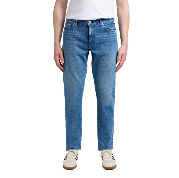 Reg Tapered Kaihara Open End Denim Blue Mid Light Used - Merchant Menswear