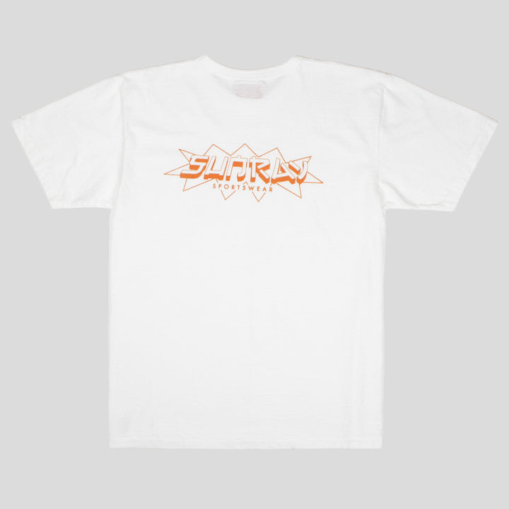 Sunray Sportswear Haleiwa SS Frokey Print T-Shirt Off White/Orange - Merchant Menswear