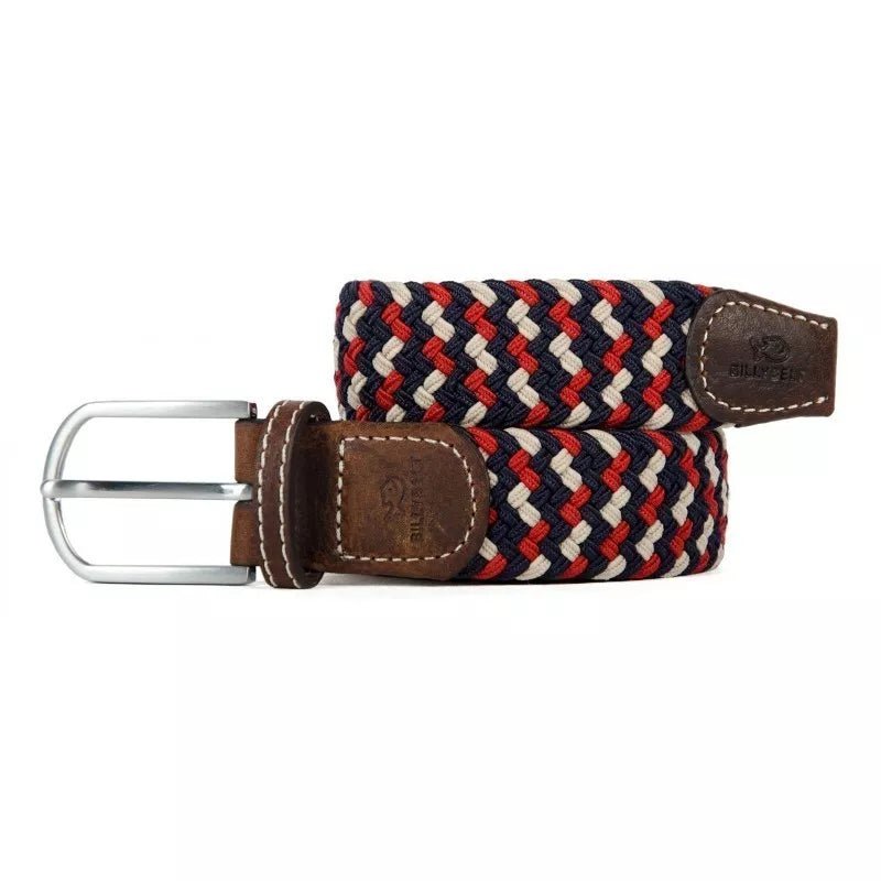 The Amsterdam Braided Belt Blue Multi - Merchant Menswear