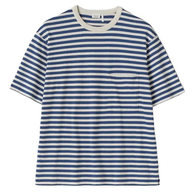 Toast Menswear Bold Stripe Relaxed Tee Delta / Ecru - Merchant Menswear