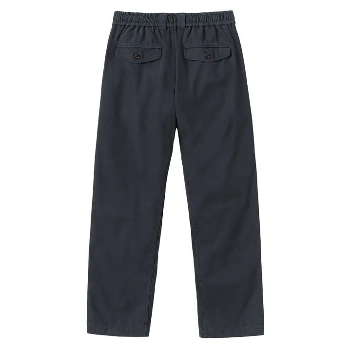 Toast Menswear Canvas Elasticated Trousers Prussian Blue - Merchant Menswear