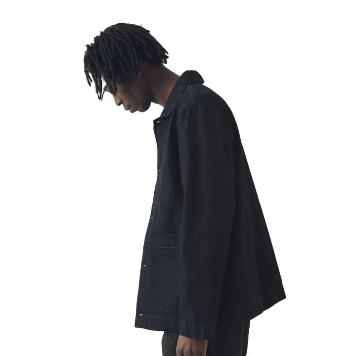 Toast Menswear Denim Chore Jacket Indigo Blue - Merchant Menswear